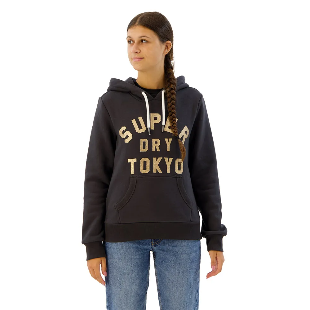 Superdry Glitter Graphic Logo hoodie