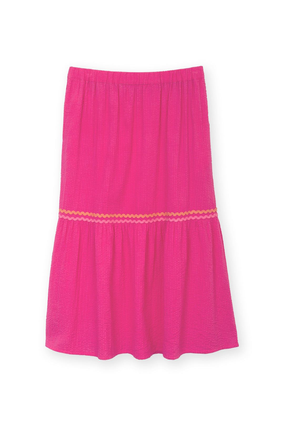 Kite Chickerell Seersucker Skirt Beetroot
