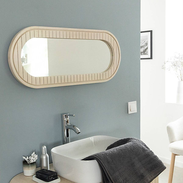 Miroir en bois de manguier Yoni