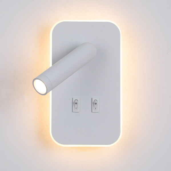 Kinkiet DORIAbiały LED 2x8W 559lm wym:18,5x13x10,5cm IP20 Italux