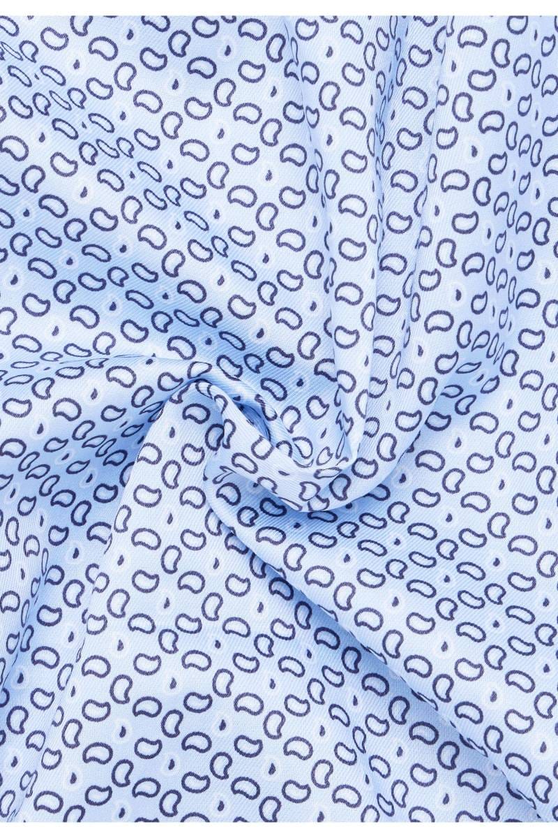 ETERNA Slim Fit Hemd blau, Bedruckt