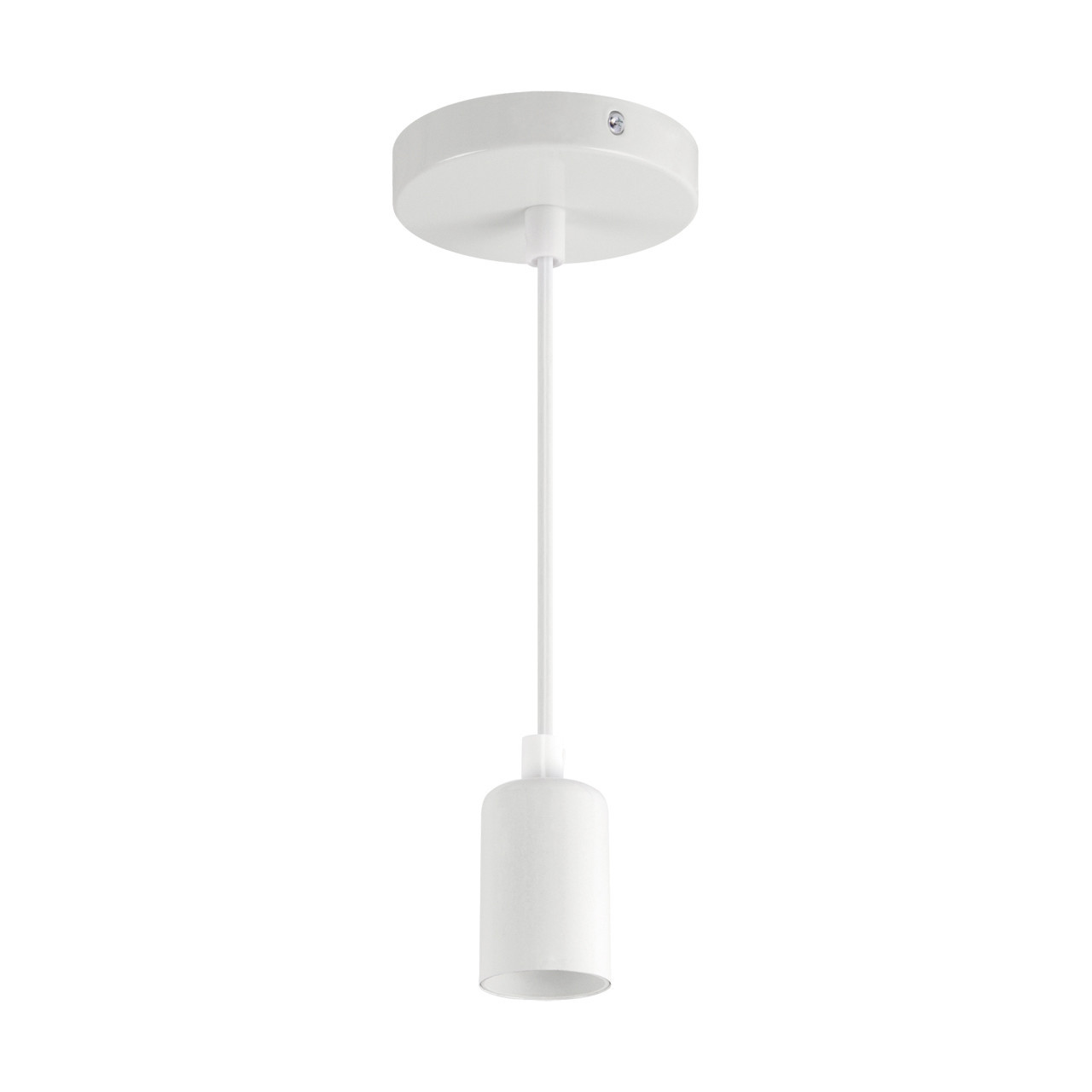 Lampa wisząca biała UNO 1xE27x40W wym: 100x9,8x9,8 cm Struhm