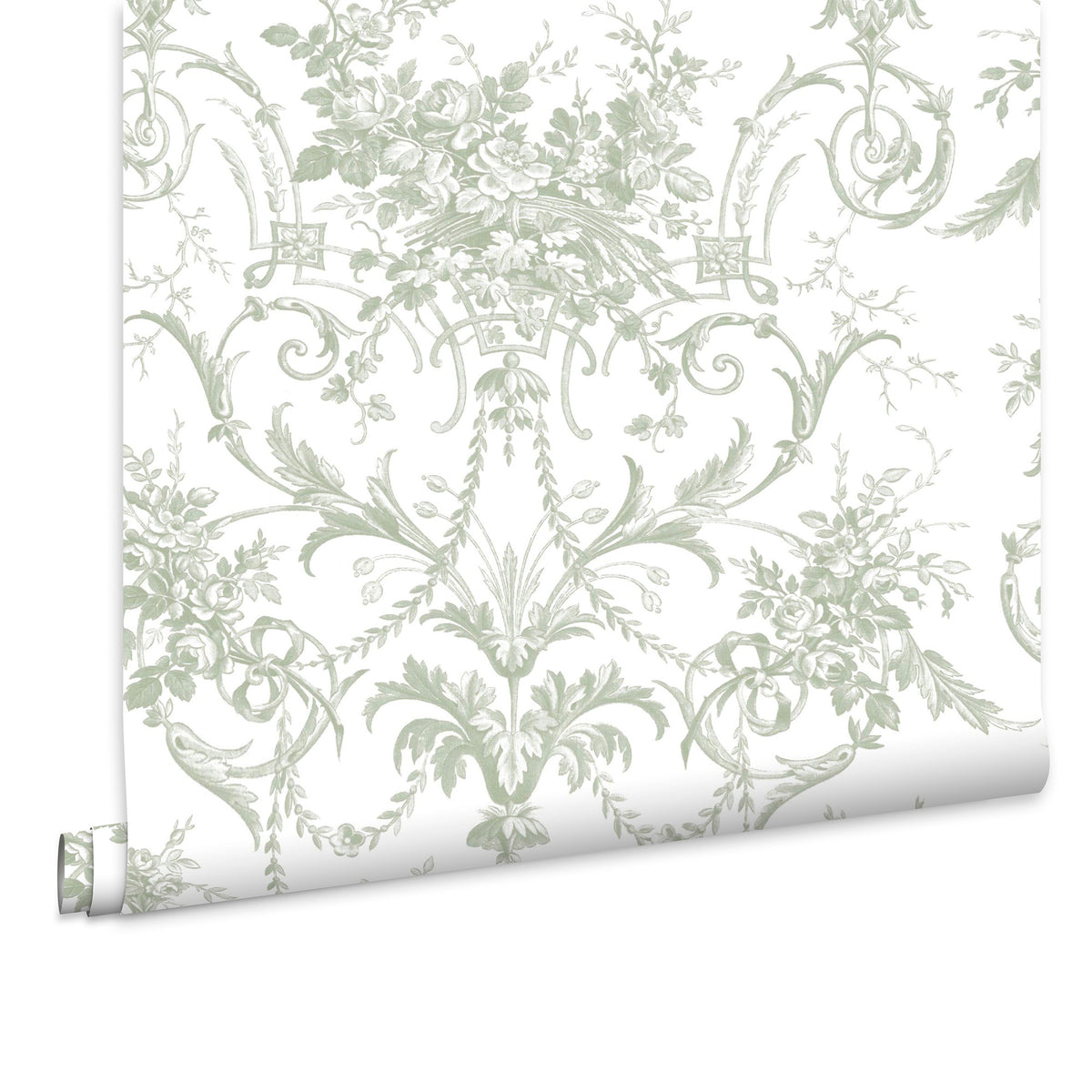 Laura Ashley Vliesbehang - Tuileries Sage Green 10mx52cm