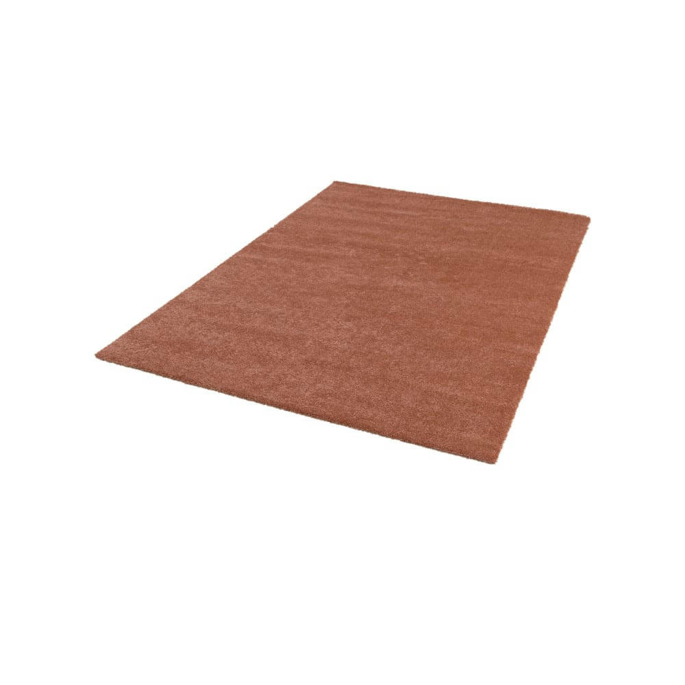 DOUGLAS I - Tapis lavable en machine terracotta 120x170 cm