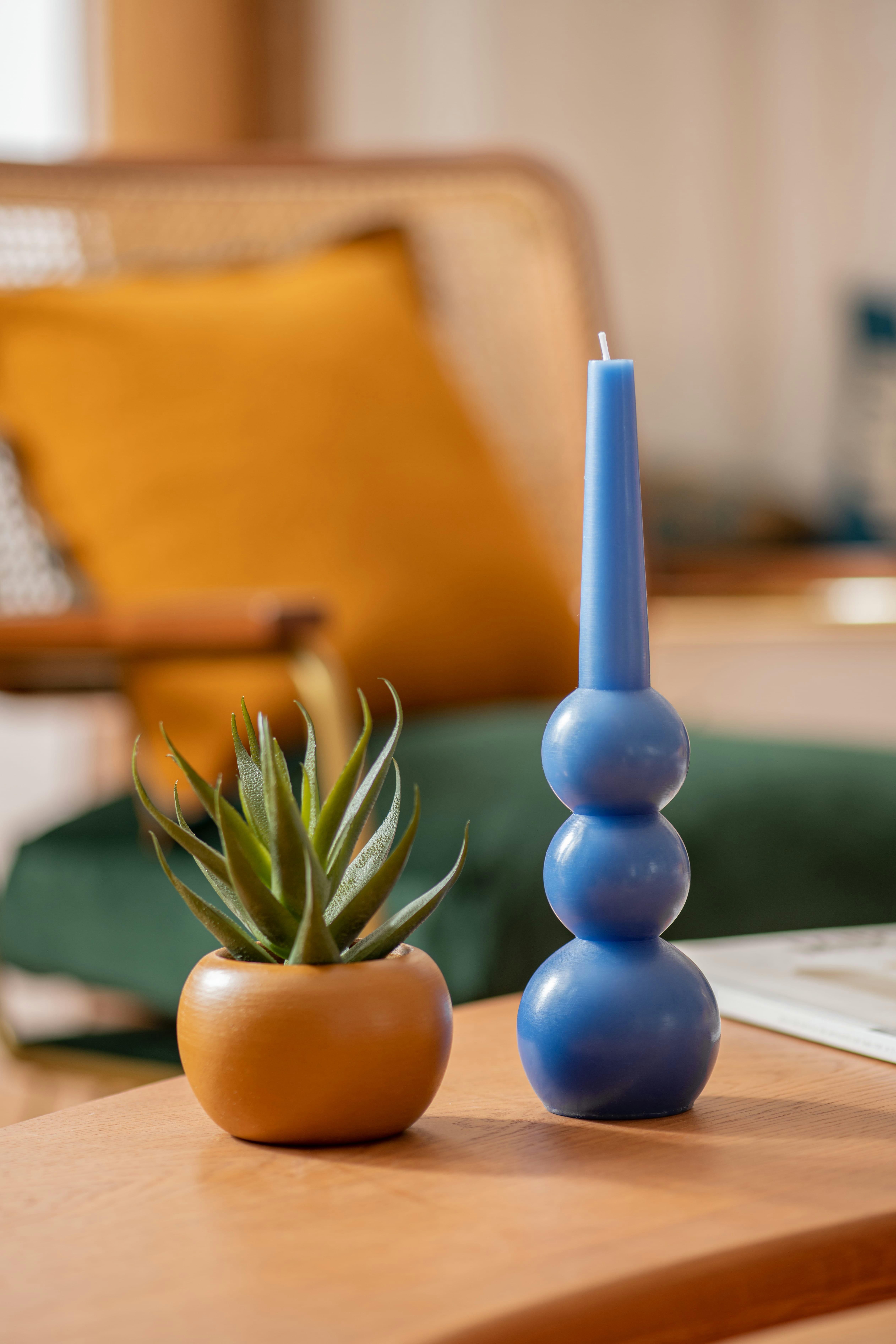 PITA - Succulente artificielle verte et pot en grès