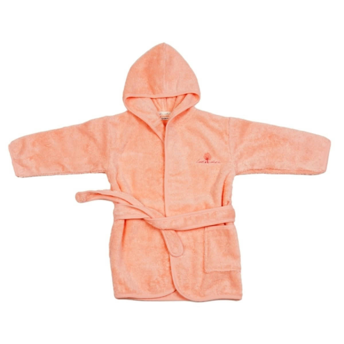 GAMME BIO UNIS - Peignoir 12/24 mois Coton bio Pêche