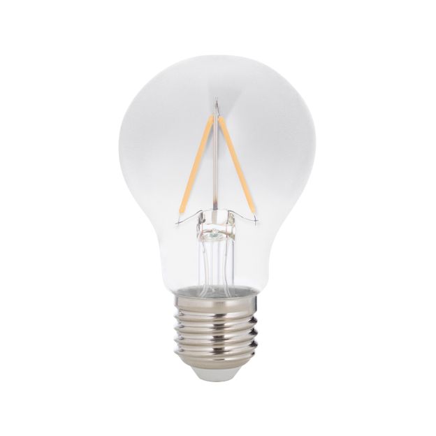 LÂMPADA LED FILAMENTO FUME A60 3W E27 127 220V LUZ AMARELA TASHIBRA