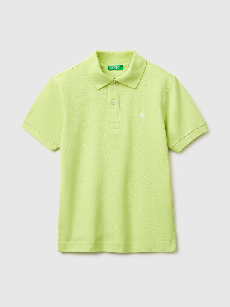 Slim fit polo in pure cotton