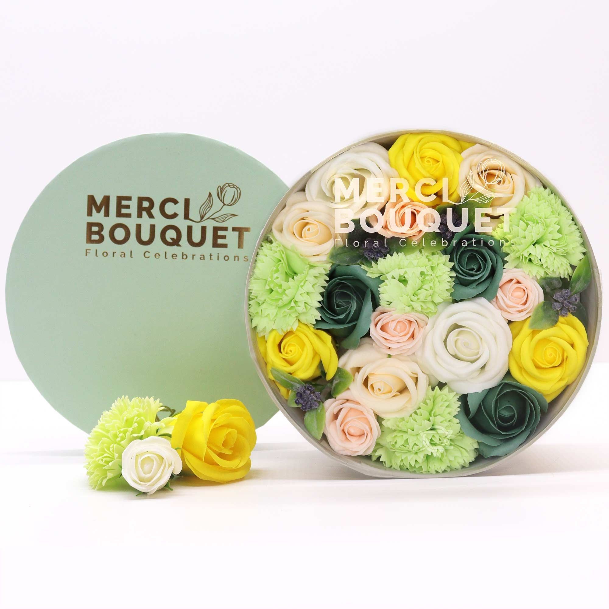 Serenityy Serenityy Round Soap Flower Gift Box - Spring Roses
