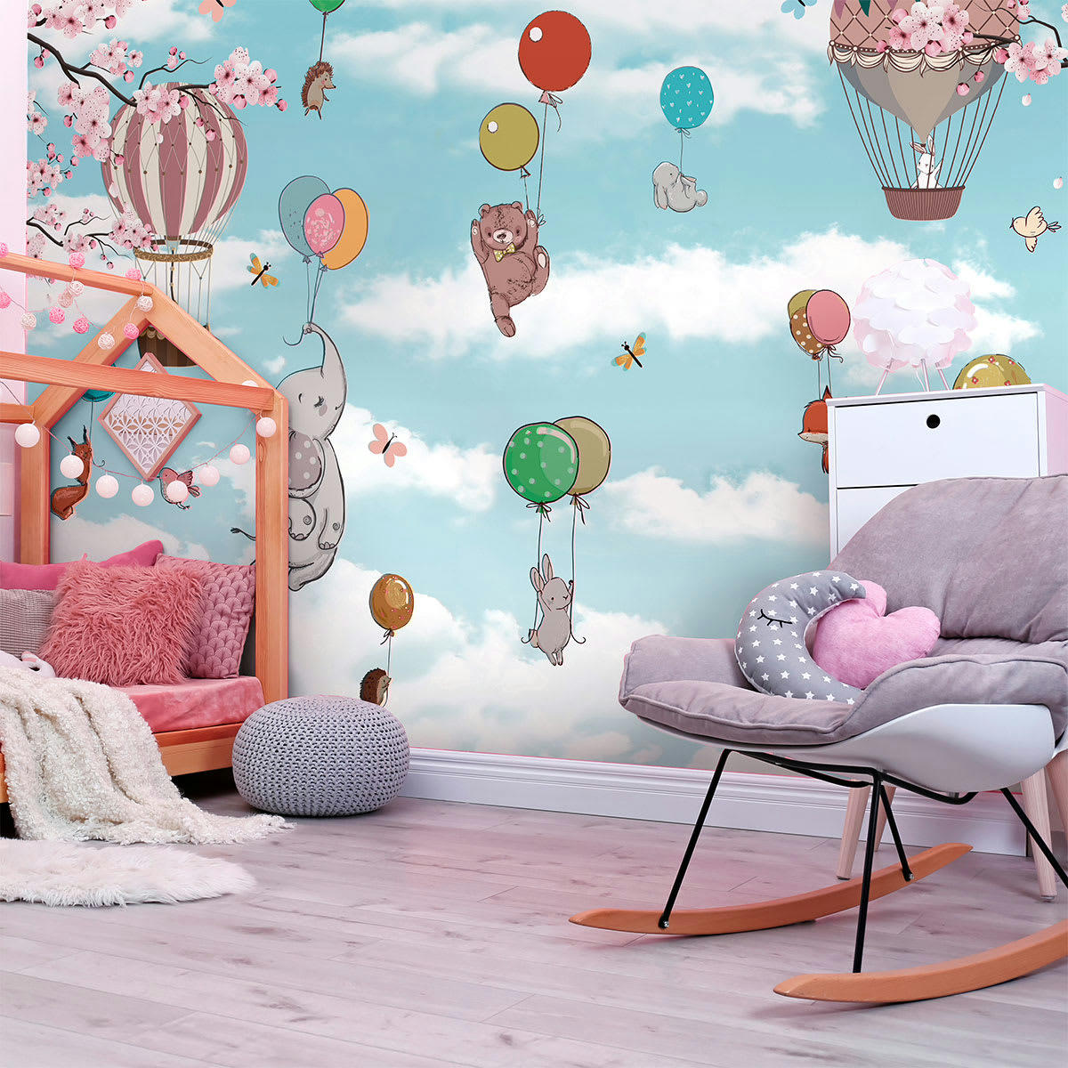 - Papier Peint animaux en plein vol 280x480cm