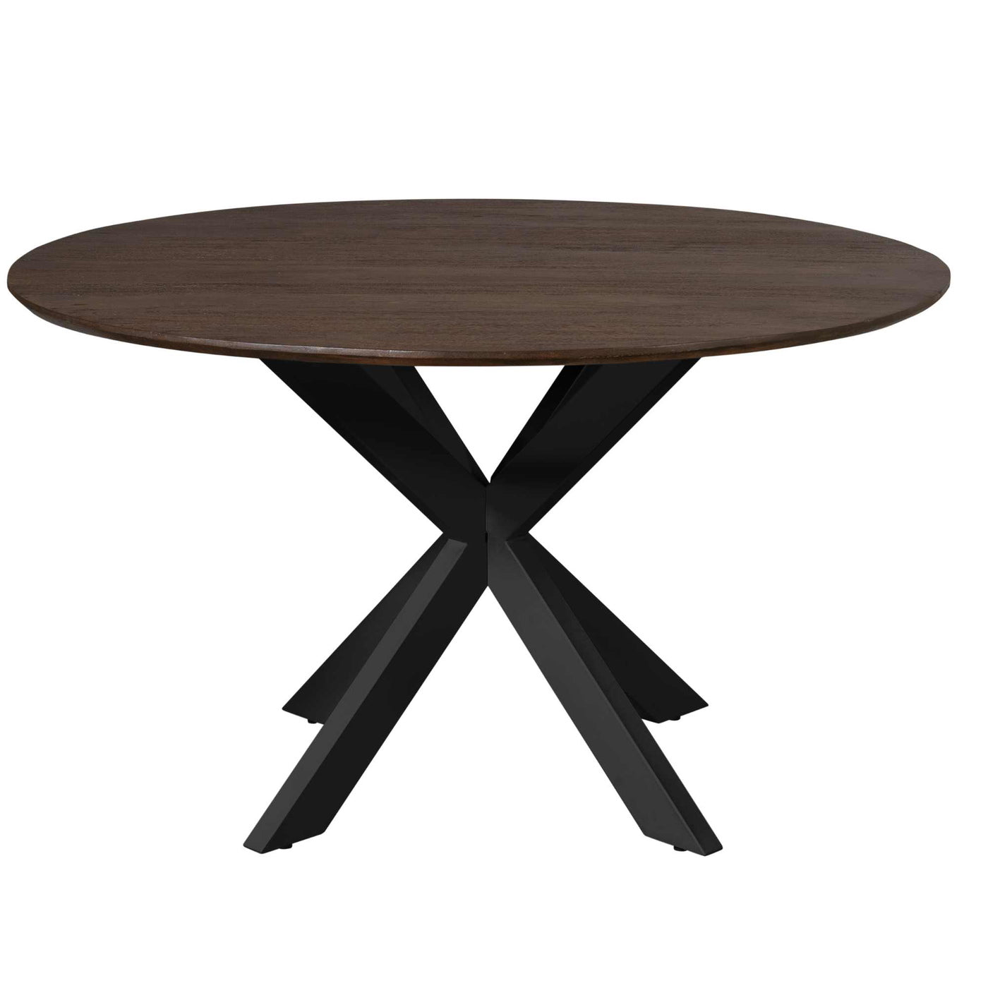 StarFurn Eettafel Madison - Deens Ovaal Bruin/Zwart - 150x150x76cm