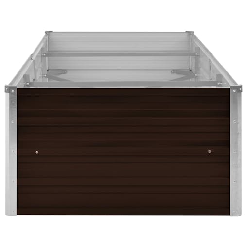 NNEVL Garden Raised Bed Brown 240x80x45 cm Galvanised Steel