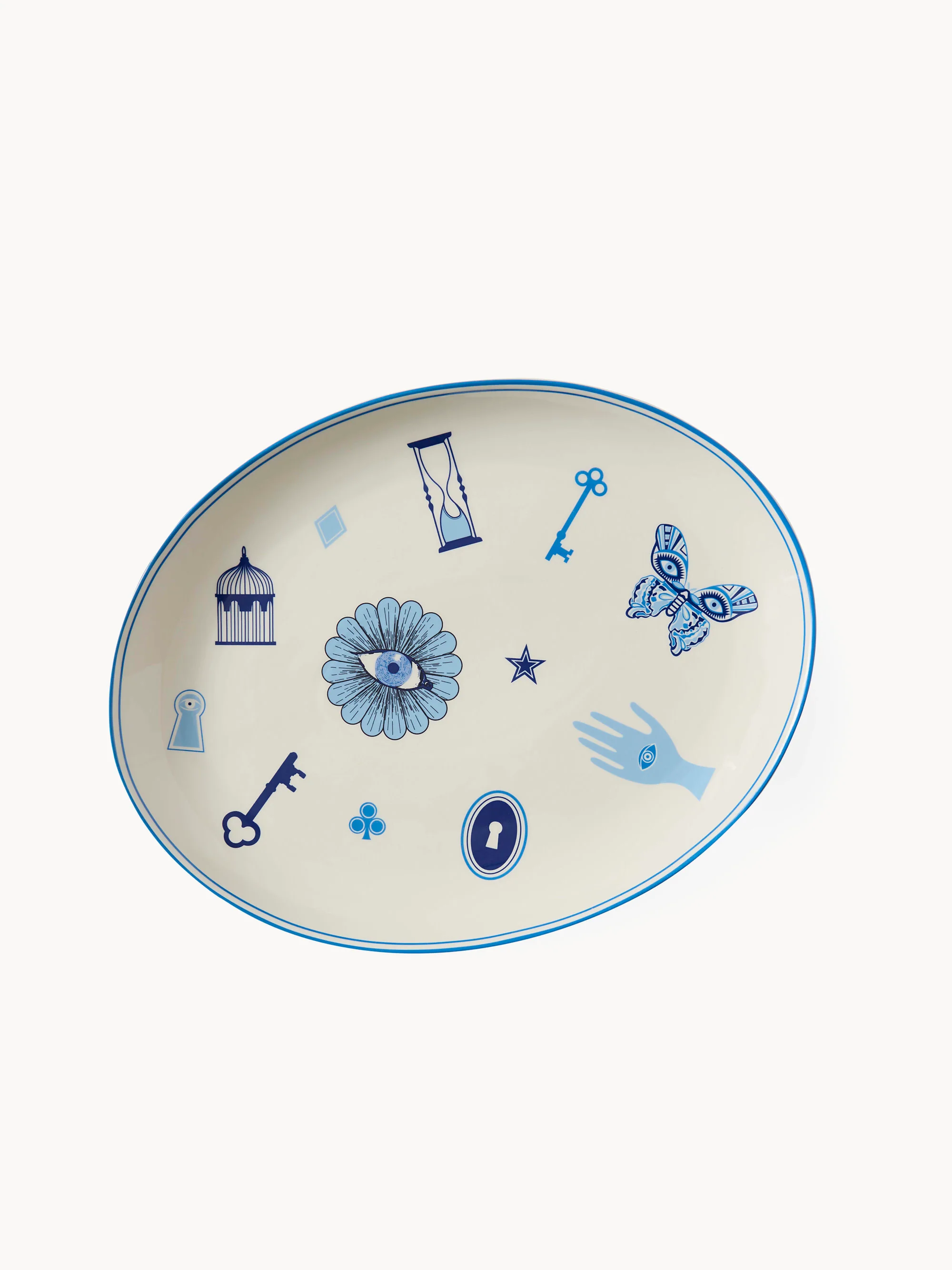 Porzellan-Servierplatte Druggist