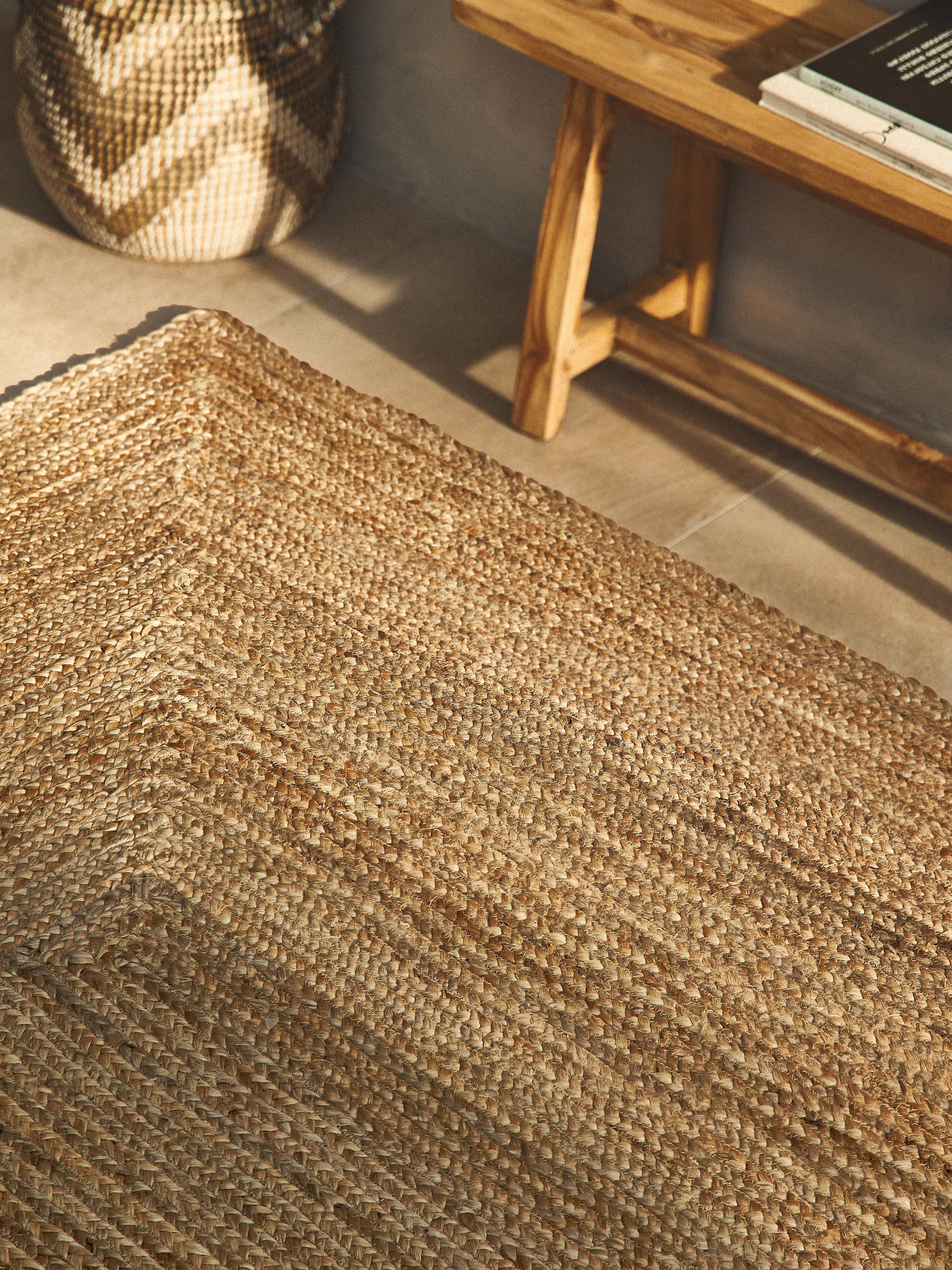Handgefertigter Jute-Teppich Sharmila