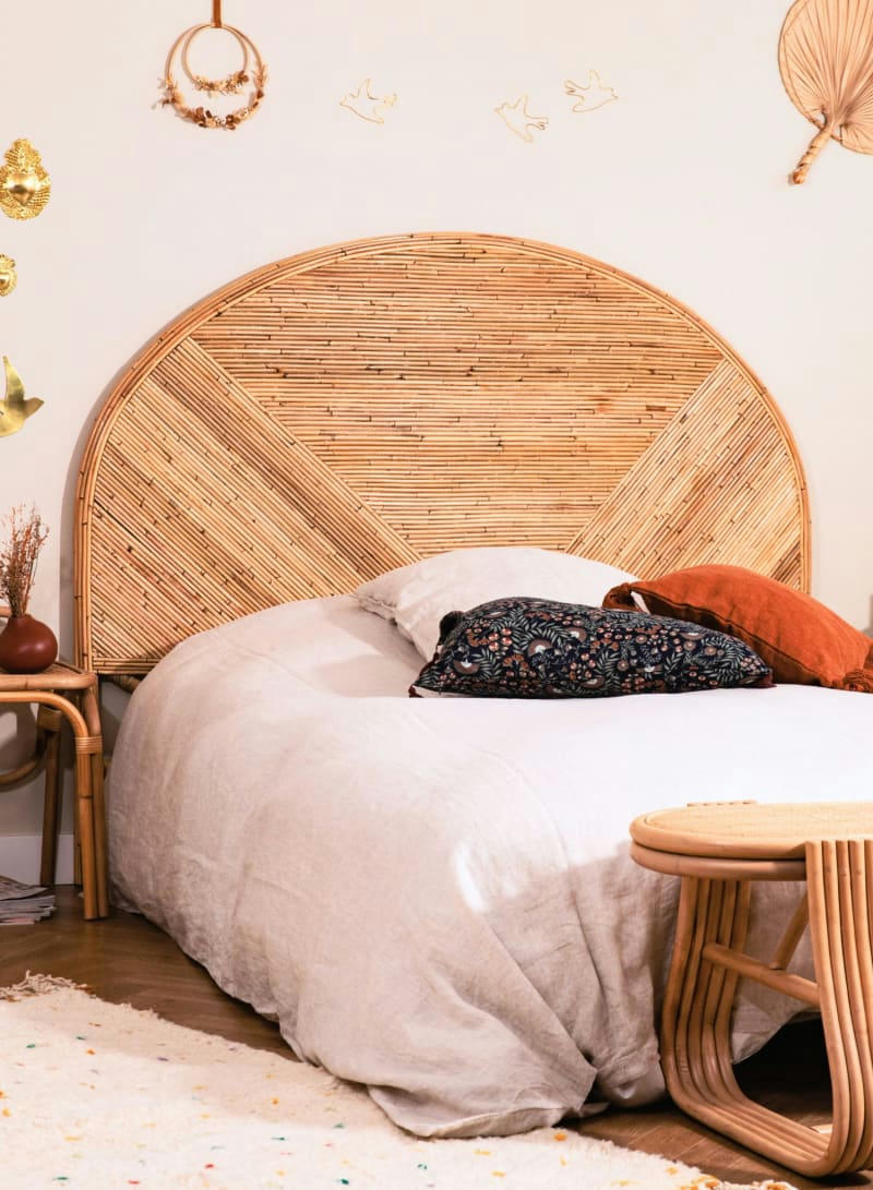 GILI - Tête de lit rotin 160CM