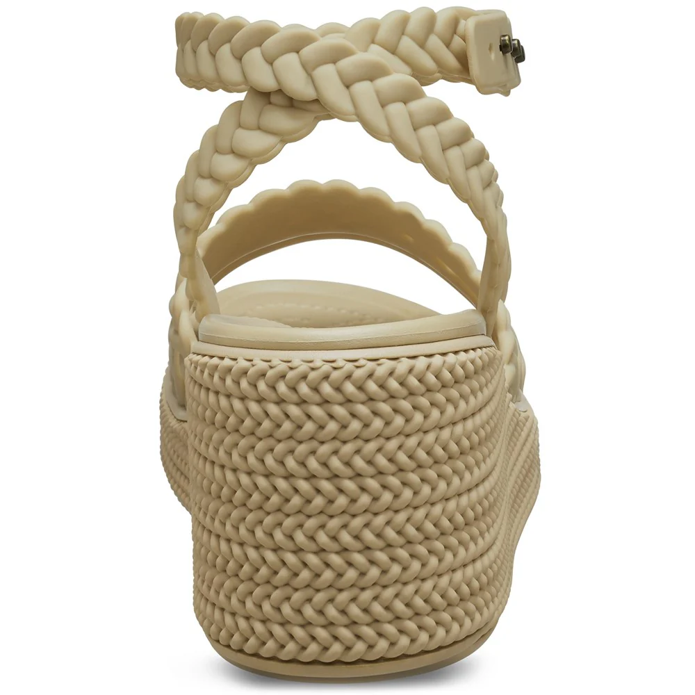 Crocs Brooklyn Woven Ankle Strap Wedge