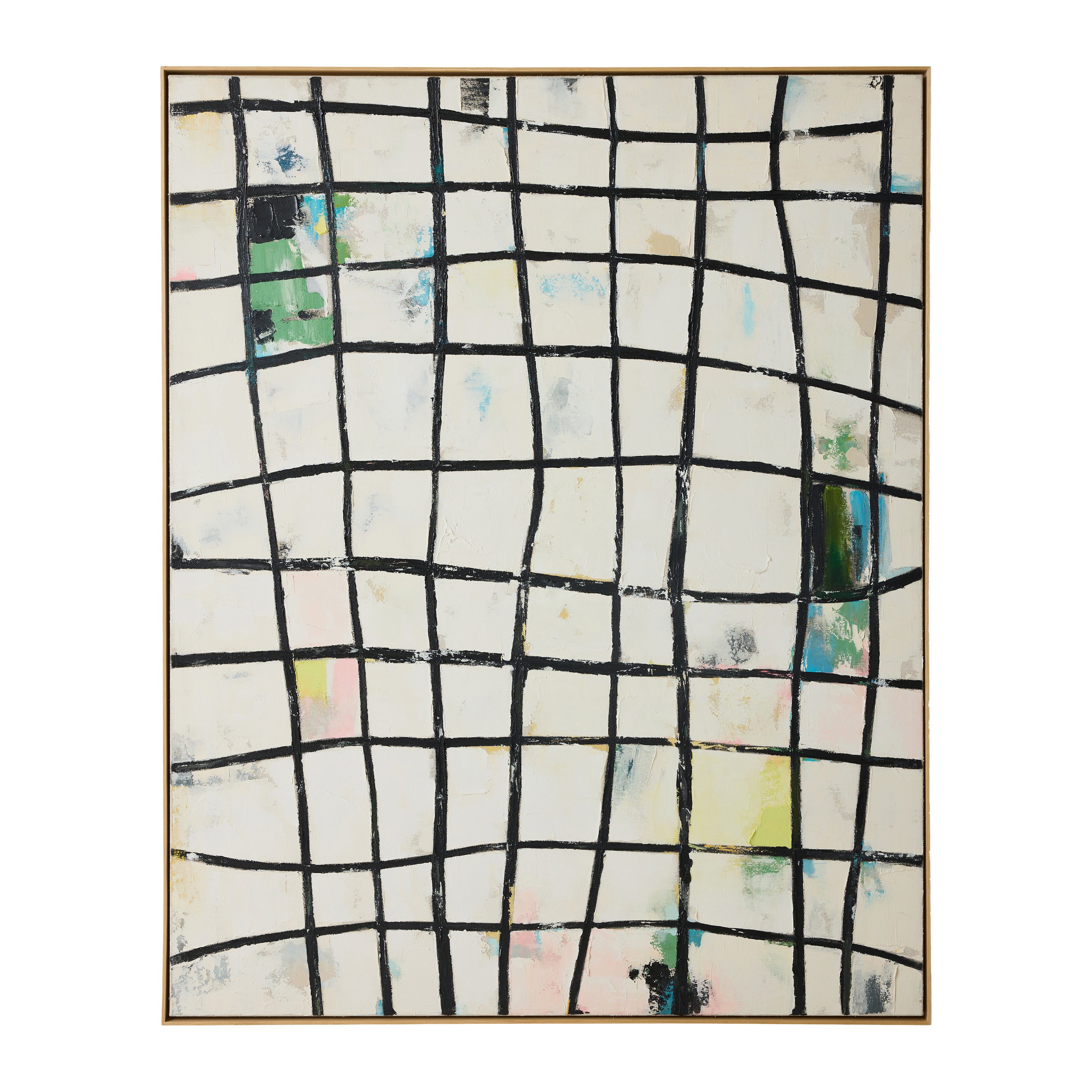 HKliving Framed Artwork Schilderij - 131 x 162 - Wired