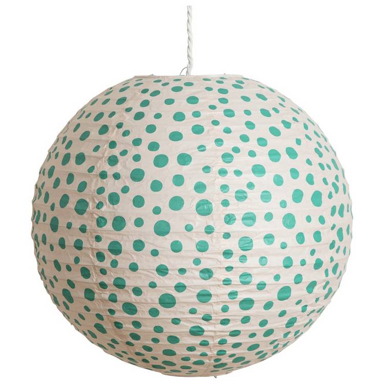 Habitat Kids Teal Paper Easy Fit Lampshade - 45cm