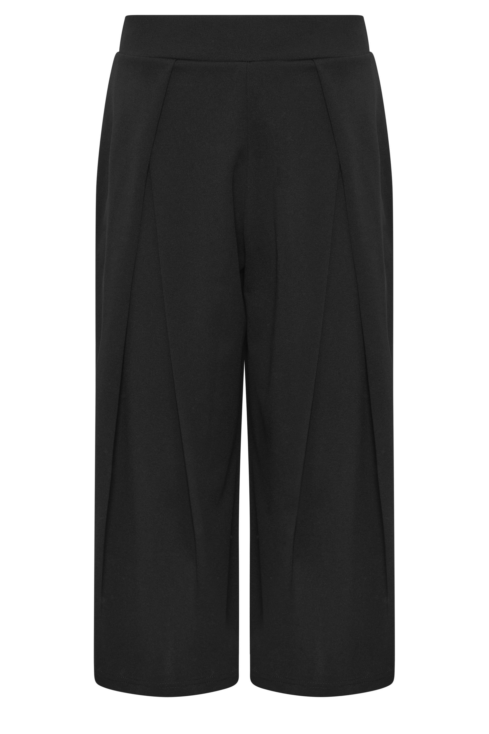 PixieGirl Petite Pleated Cropped Wide Leg Trousers