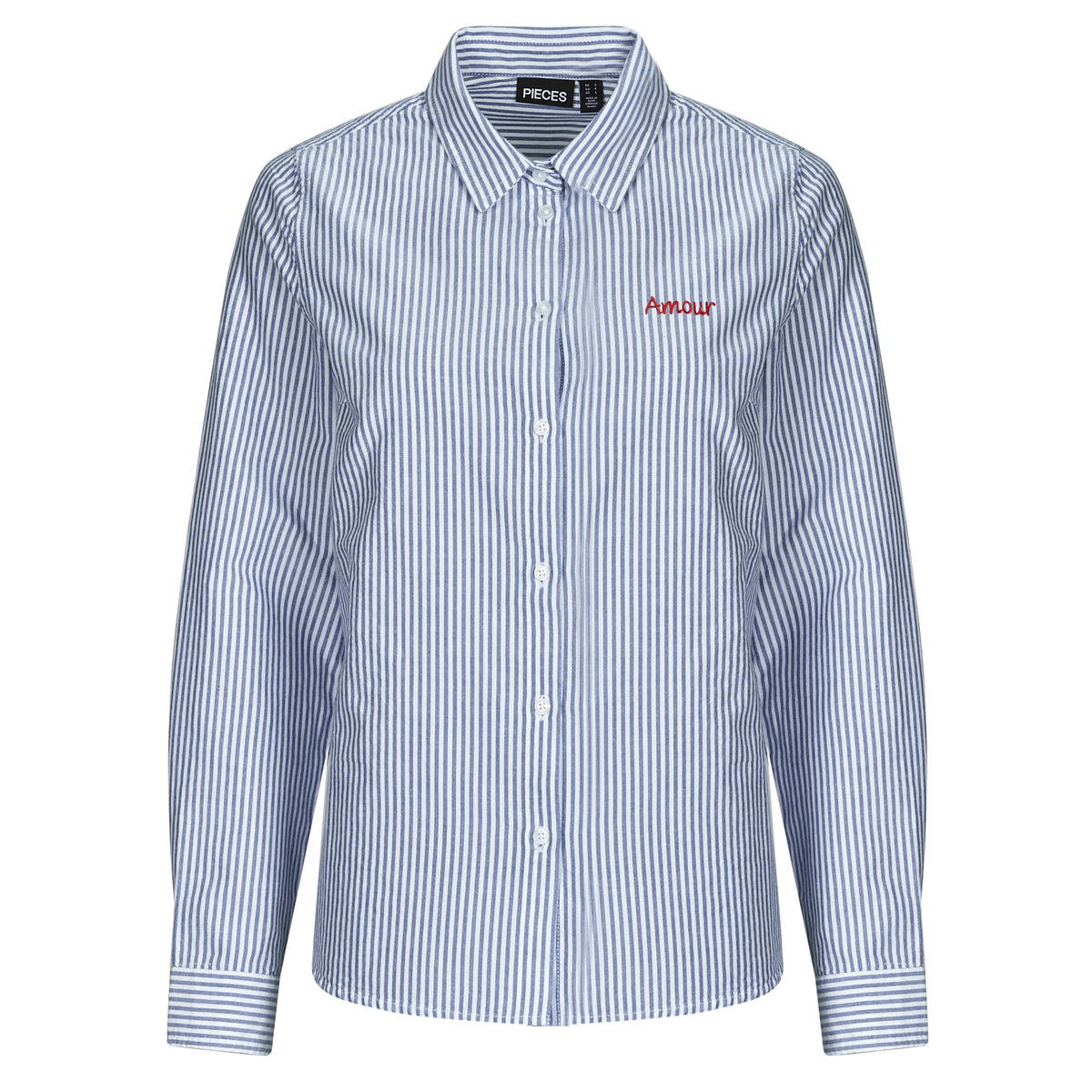 Pieces - PCIRENE LS SHIRT - Blue