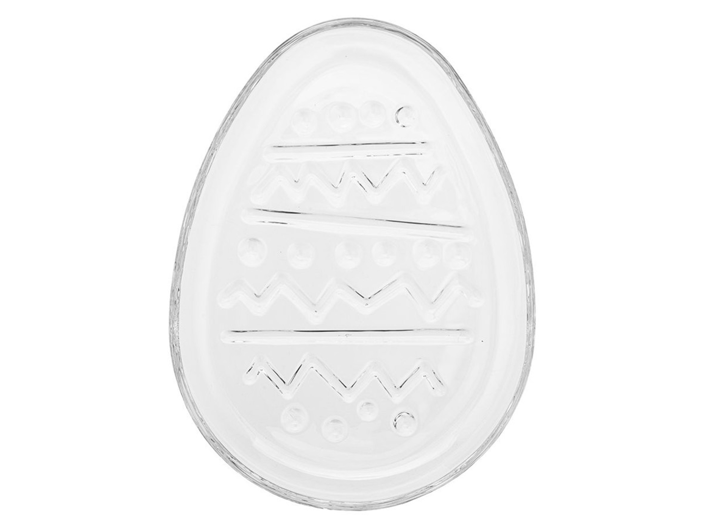 Patera szklana Jajko 20x15 cm