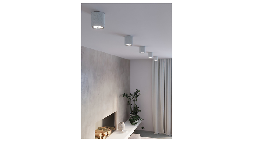 Lampa natynkowa Cullo betonowa szara