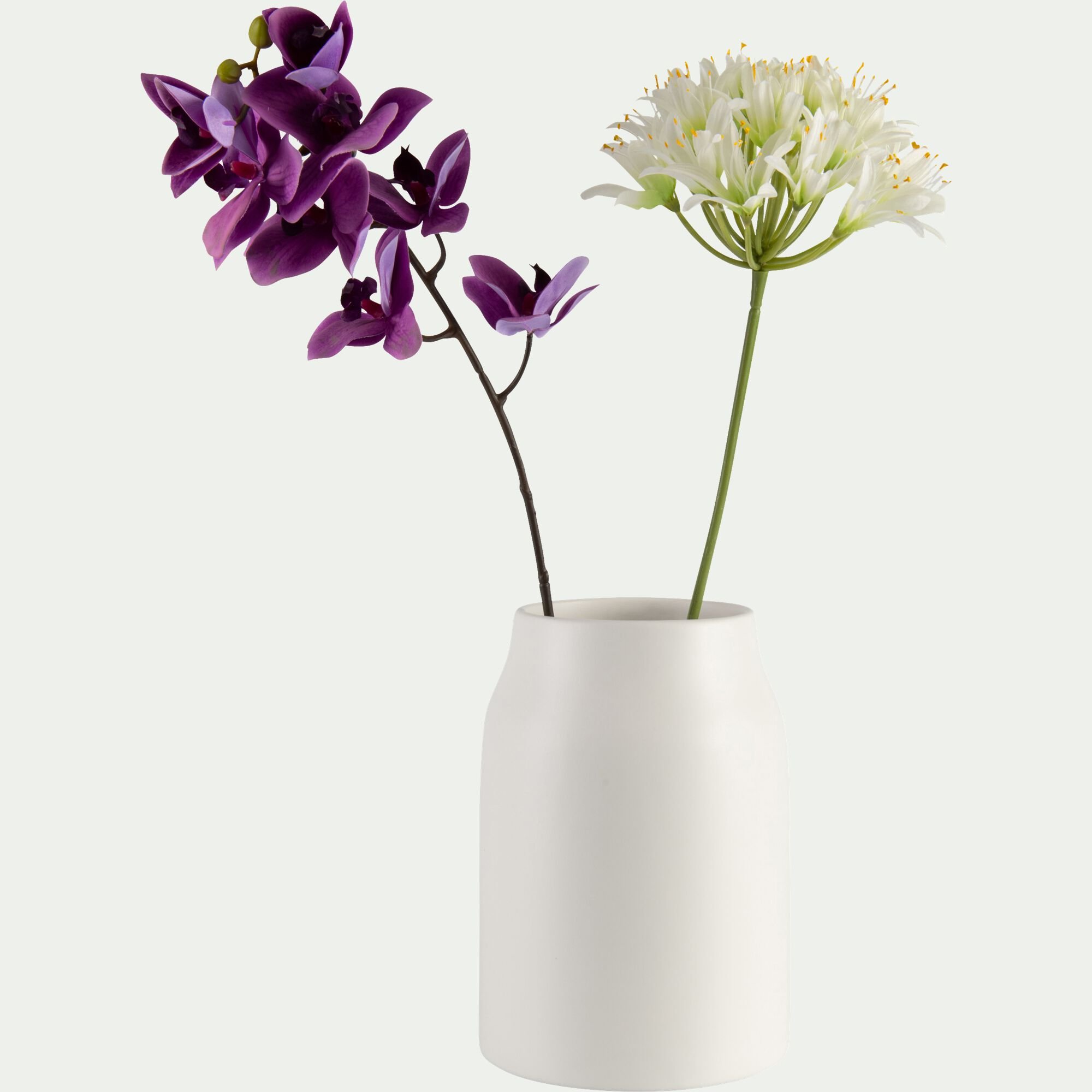 LOZA - Vase classique en céramique H24cm - blanc ventoux