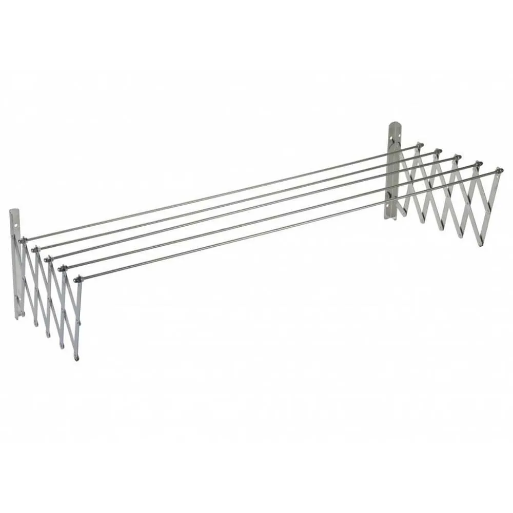Sauvic Extendable stainless steel clothesline 100 cm