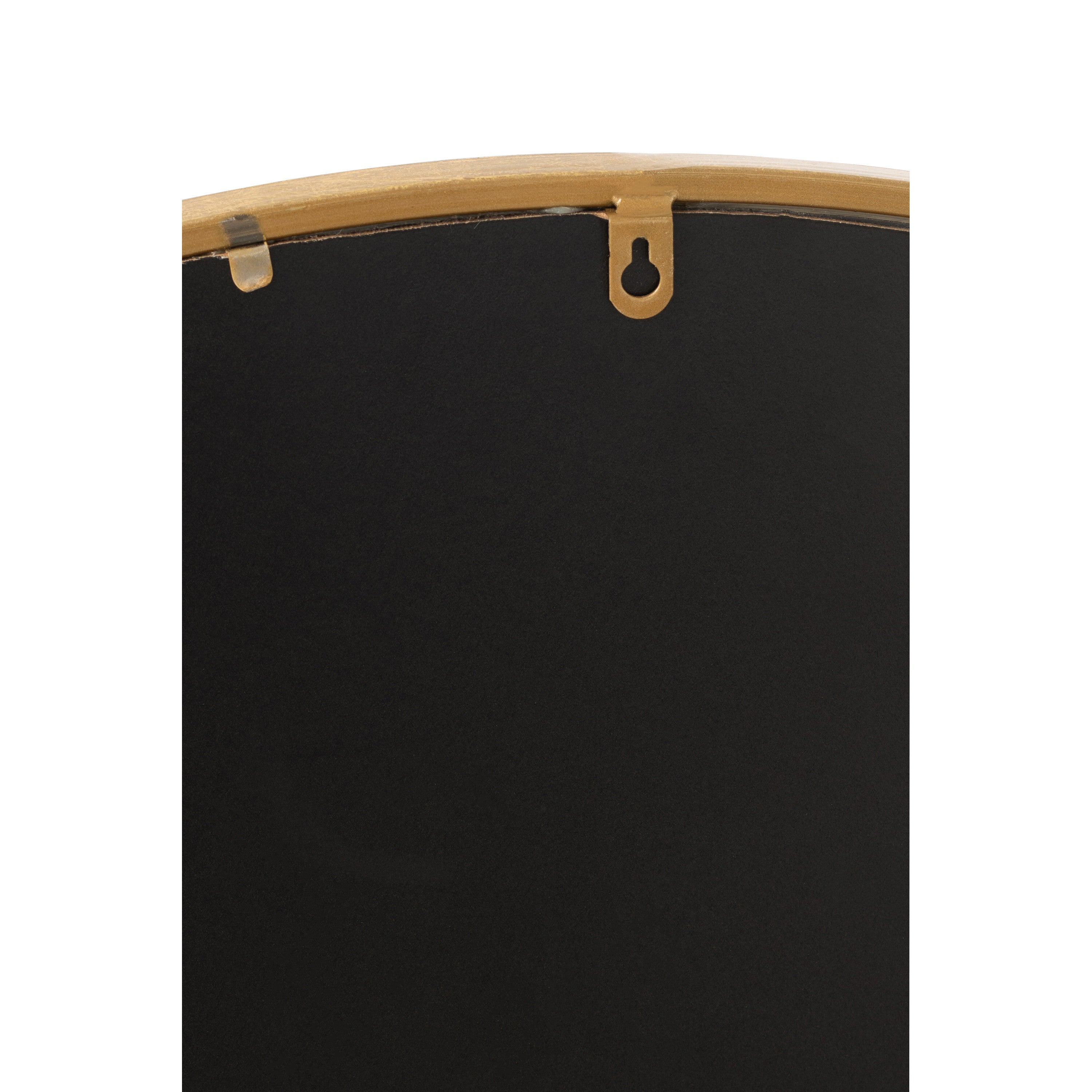 J-Line spiegel Mona Rond - ijzer glas - goud - medium - Ø 50 cm