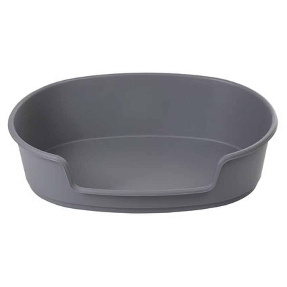 Panier chien plastique rigide gris 40x70cm