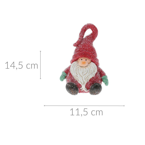 Dekoracyjny skrzat świąteczny, 14 cm