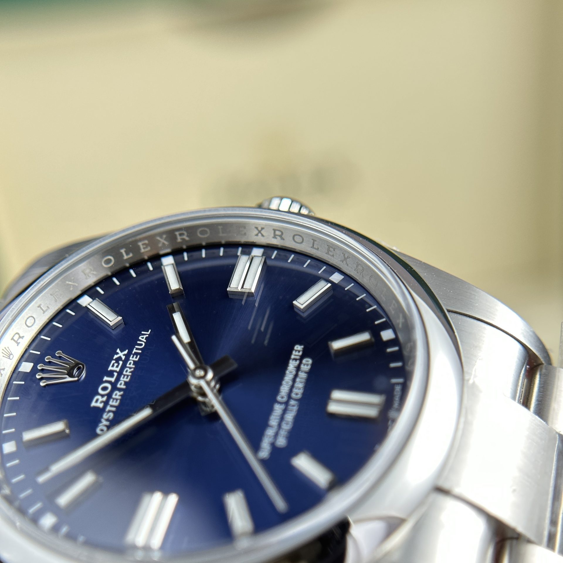 Rolex Oyster Perpetual 126000 904L Steel Blue Dial 36mm Oyster Super Clone