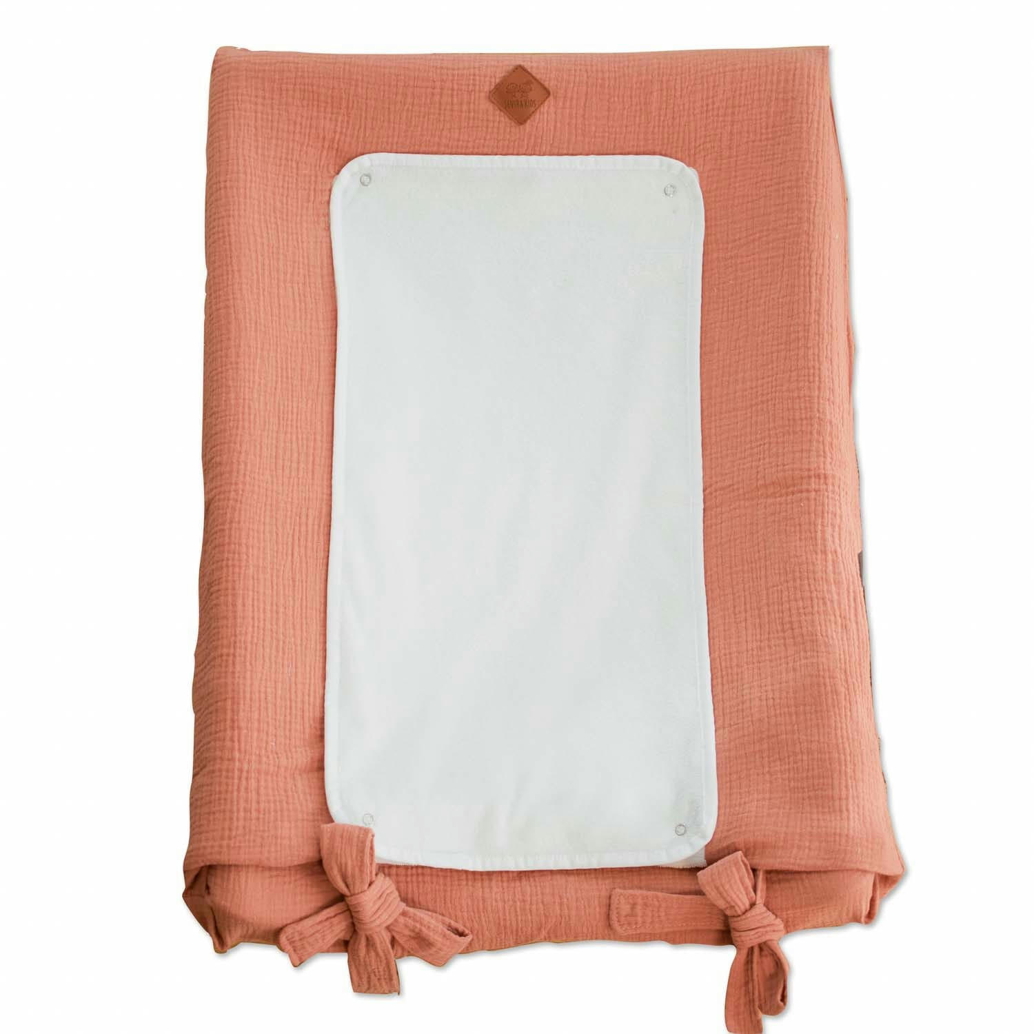 JEANNE - Housse de matelas à langer en gaze de coton  70 x 50cm H 70 x l 50