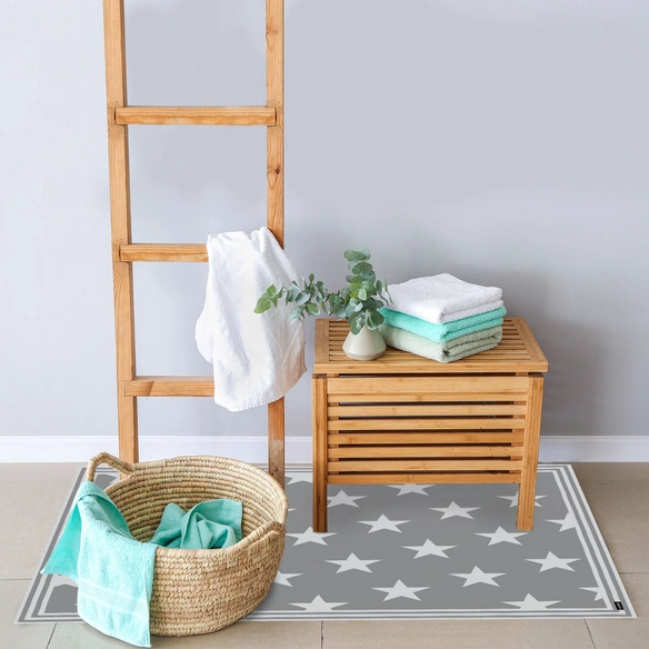 Vinyl Teppich »Mini«, BxL:65 cm x 85 cm, grau