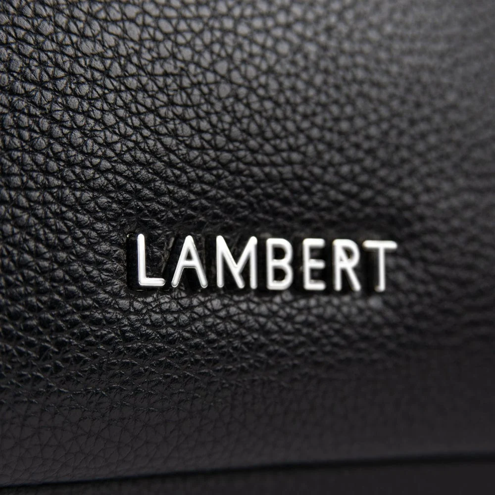 La Jolie - Black Vegan Leather Makeup Bag