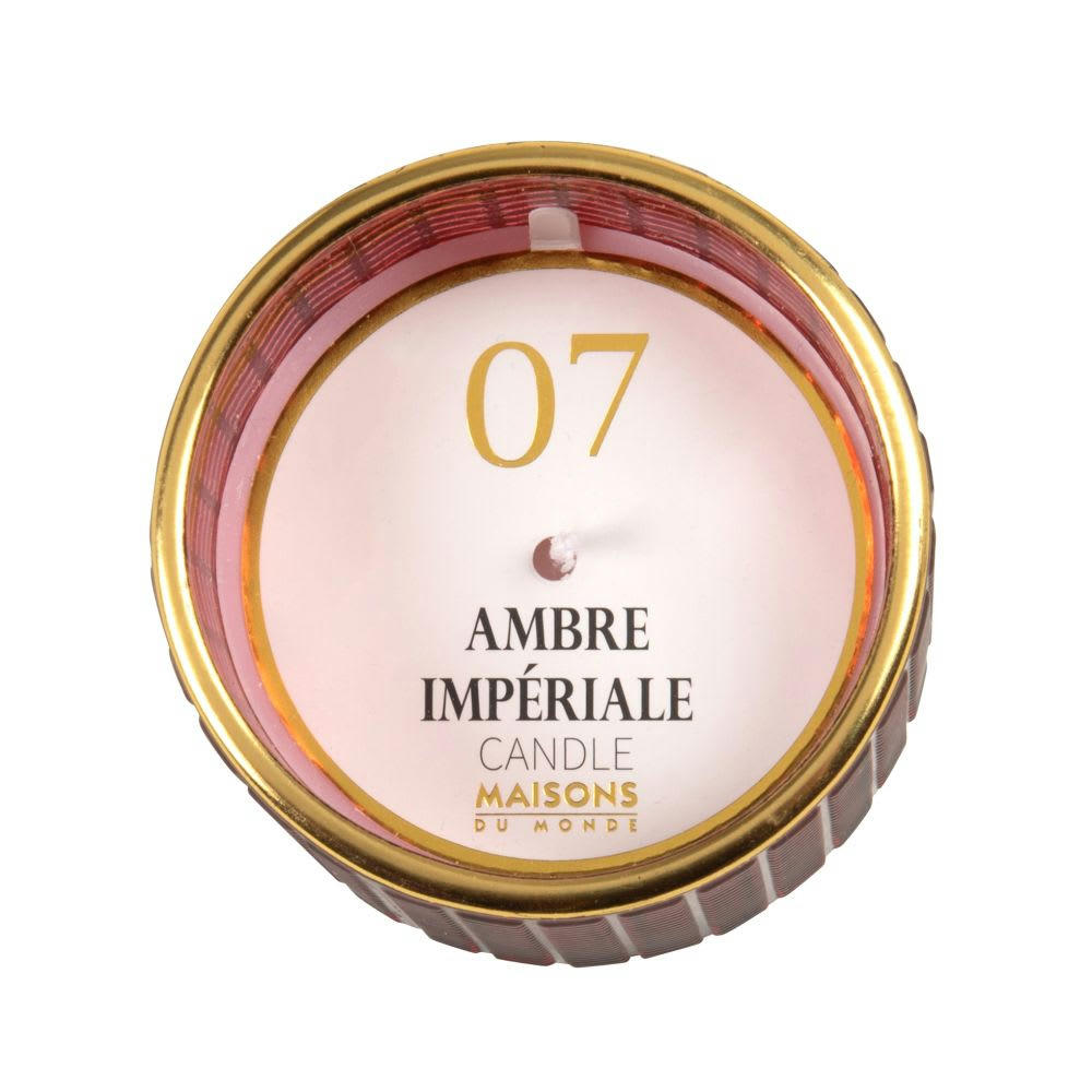 COLORAMA - Bougie parfumée en verre rouge H7 100 g