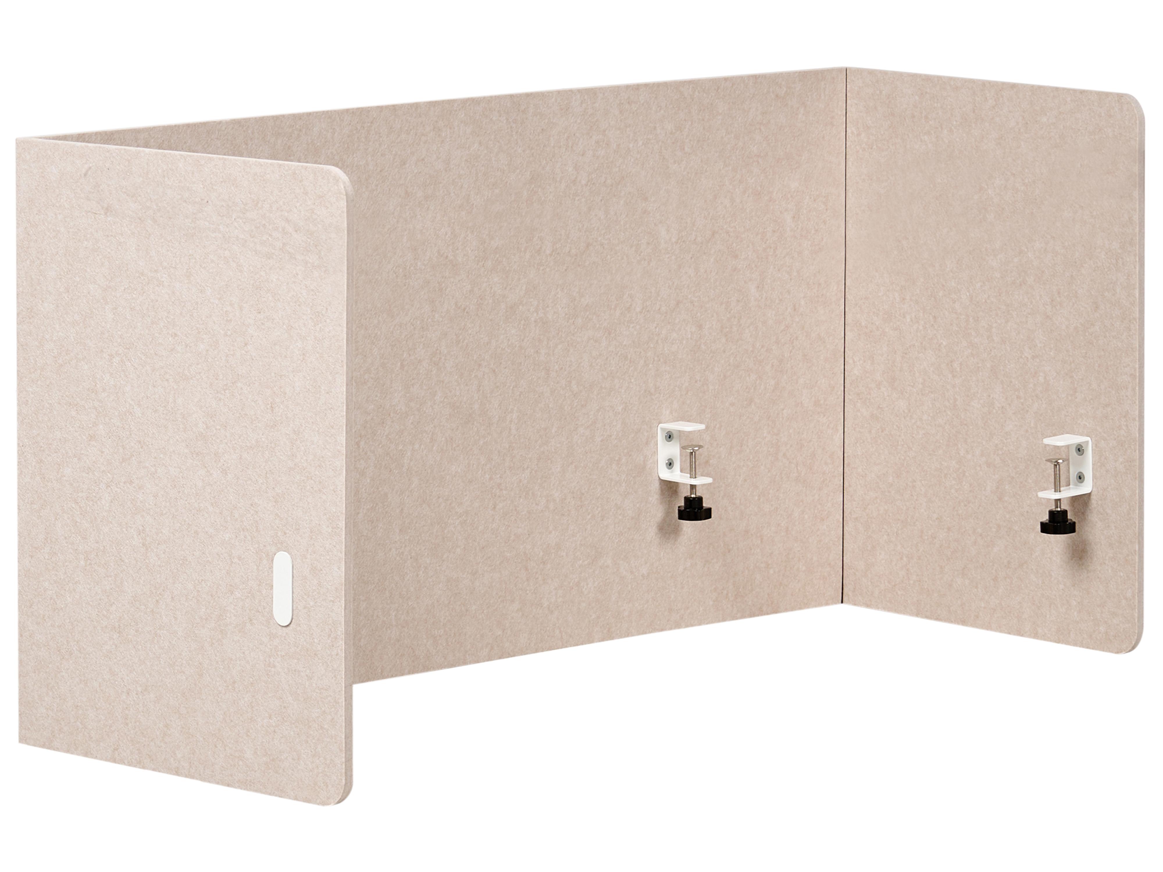 Desk Screen SOLOA 210 x 61 cm Beige