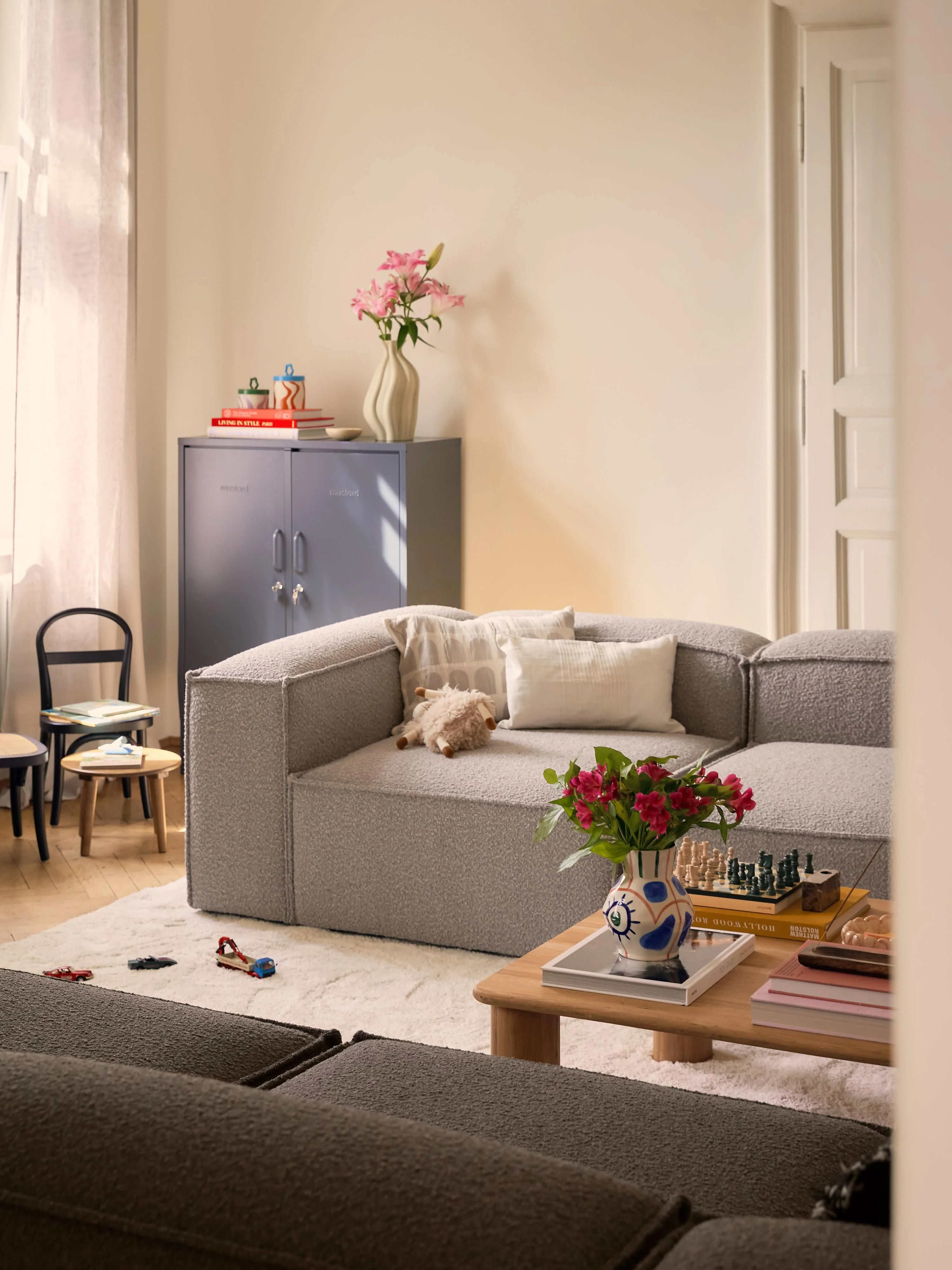 Modulares Sofa Lennon (4-Sitzer) aus Bouclé