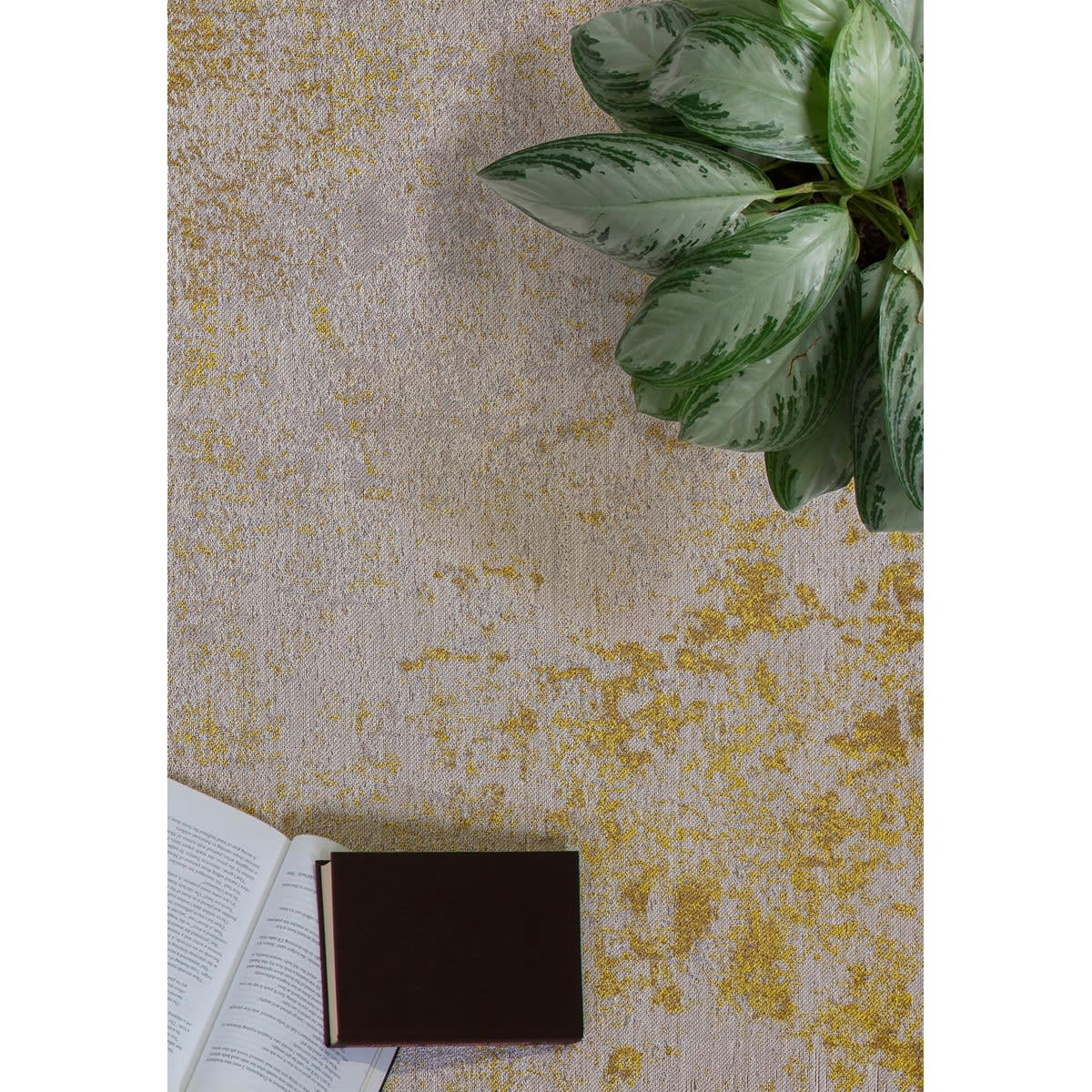 RADA - Tapis de salon en polypropylène jaune 160x230 cm