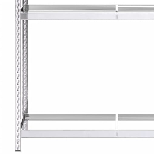 NNEVL 2-Layer Tire Racks 4 pcs Silver 110x40x180 cm Steel