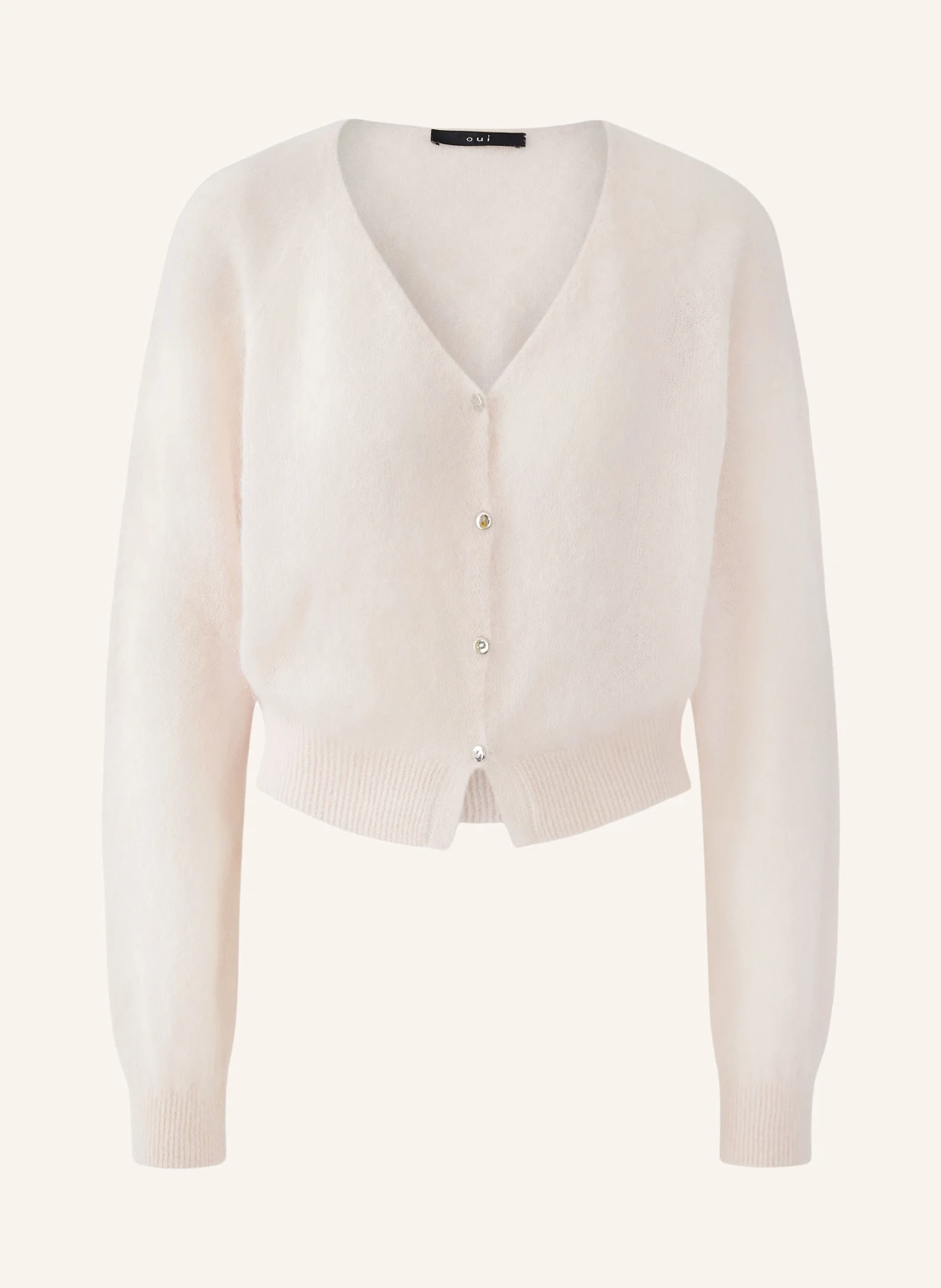 Oui Strickjacke mit Alpaka