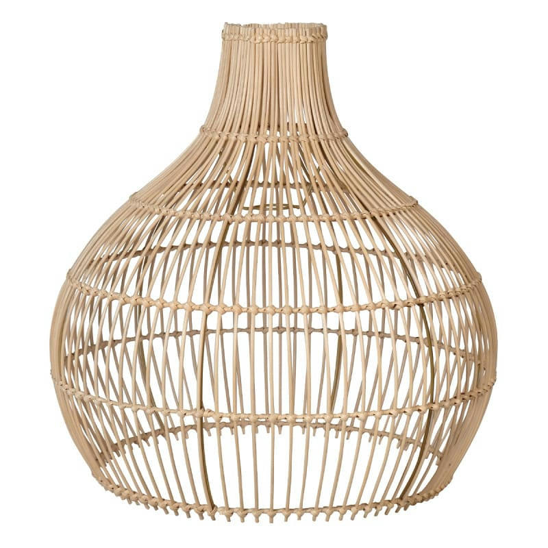 - Abat jour en rotin naturel