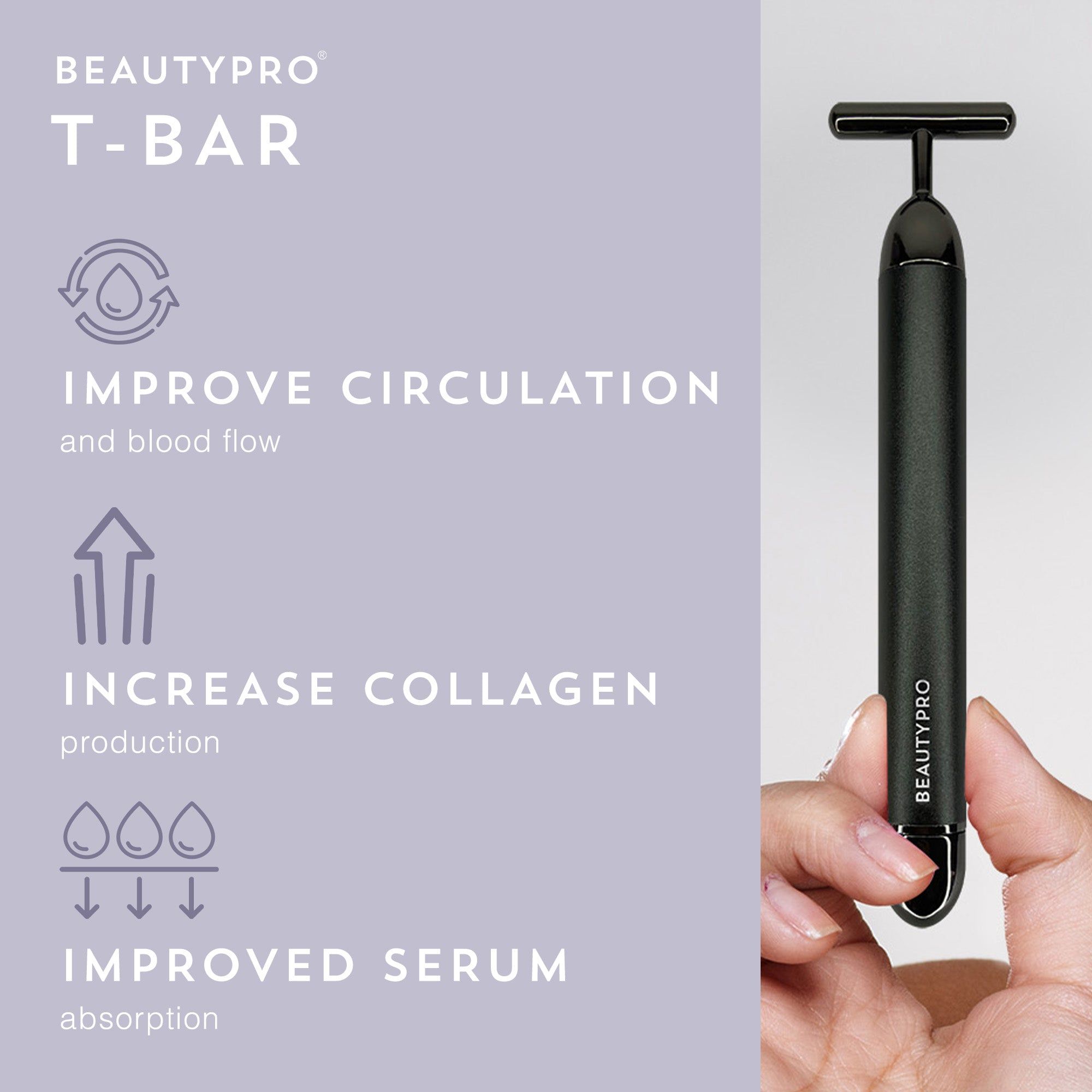 BEAUTYPRO T-BAR Sonic Vibrating Anti-Ageing Device