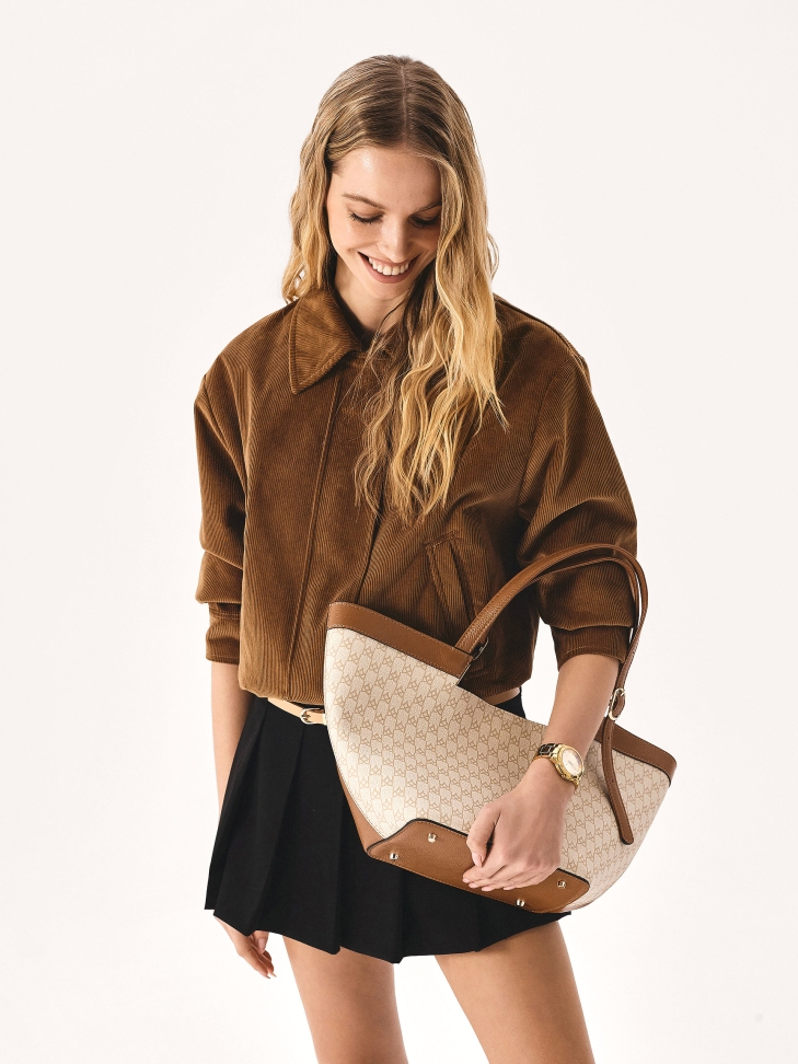 Large Tote Bag in KAZAR monograms