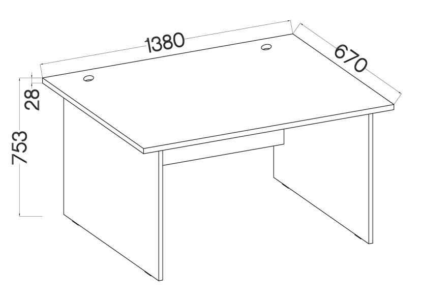 Biurko TEKSAS 170JS