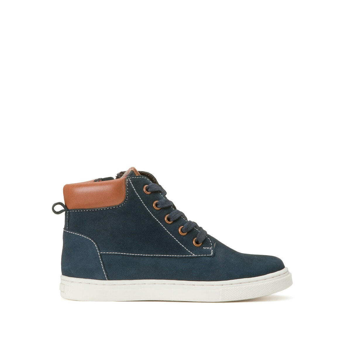 Bottines cuir zippées et à lacets