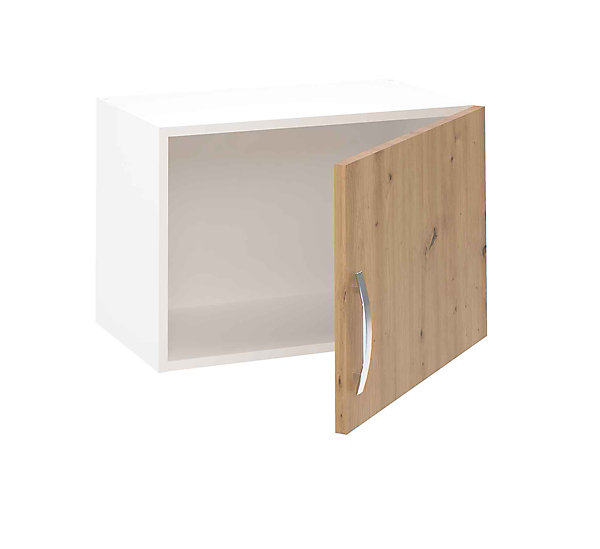 Meuble haut de cuisine avec 1 porte coloris Chêne Albar- Hauteur 40 x Longueur 60 x profondeur 35 cm