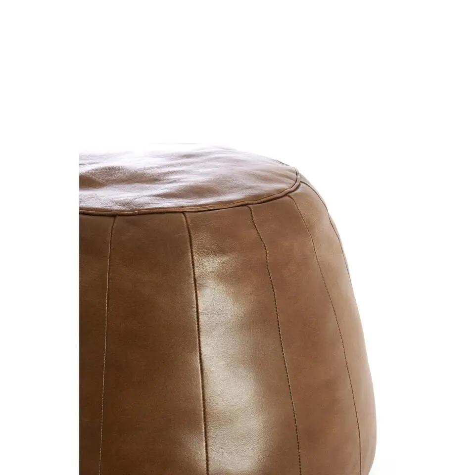 Poef Dovio - Licht Bruin - &Oslash;56x42cm