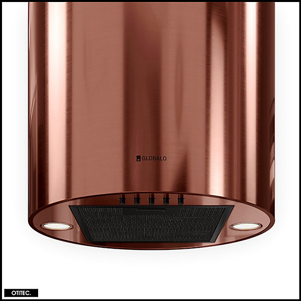 Hotte Murale Aspirante Silencieuse - 39 cm - 570 m3/h - LOBELIO - Vin Cuivre