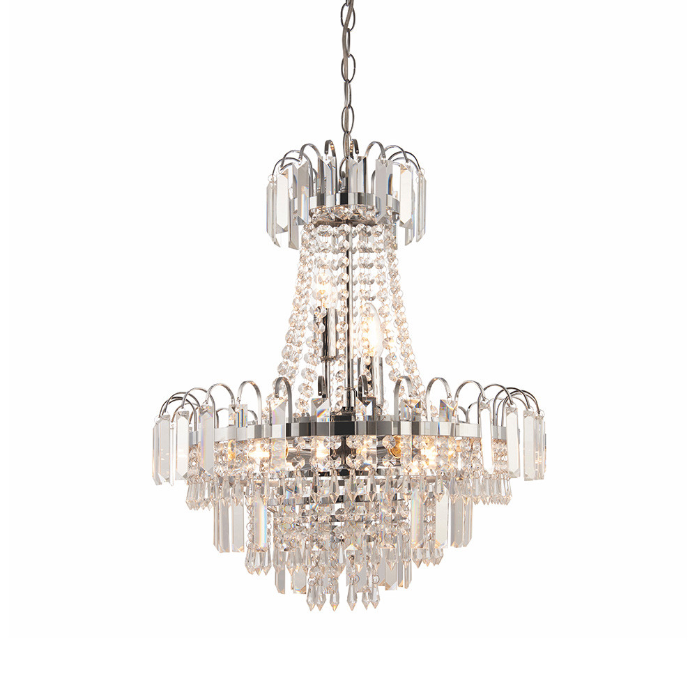 Żyrandol AMADIS przezroczysty 6xE14x15W wym:210x46x46cm IP20 Endon